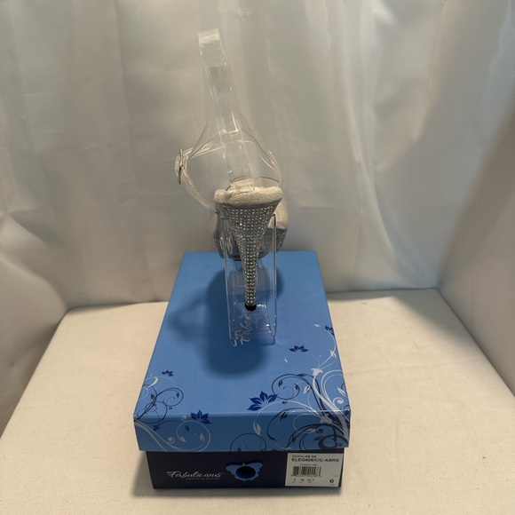 Clear rhinestone heels, 5 inch Competition shoes New in the box - Picture 3 of 7